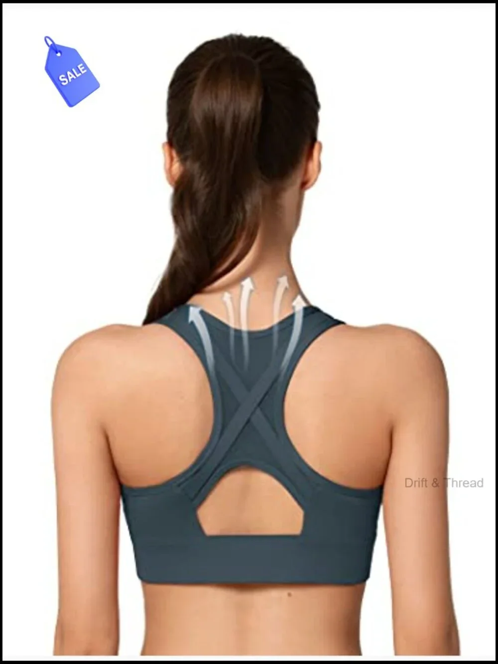High Impact Front Zip Sports Bra Mesh Racerback Full Coverage Wirefree Bra